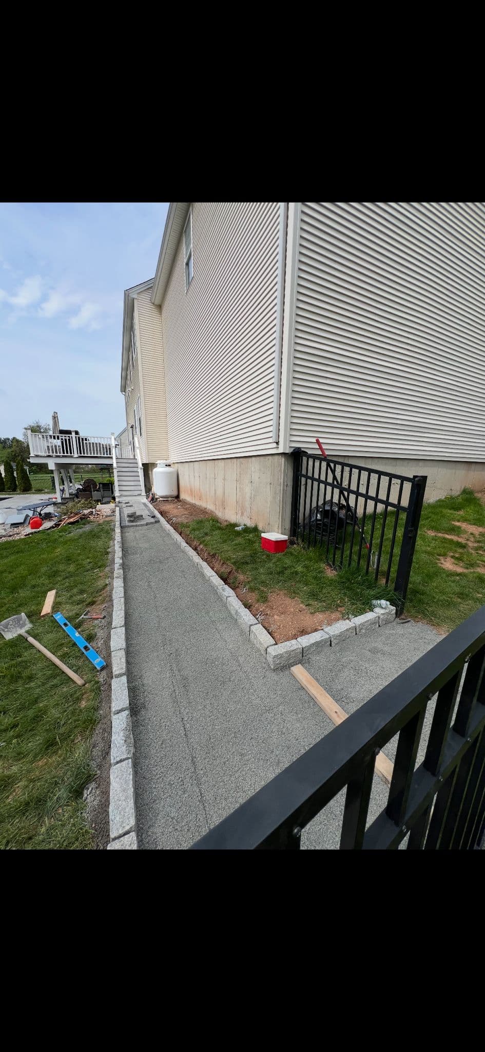 Sidewalk Repair before