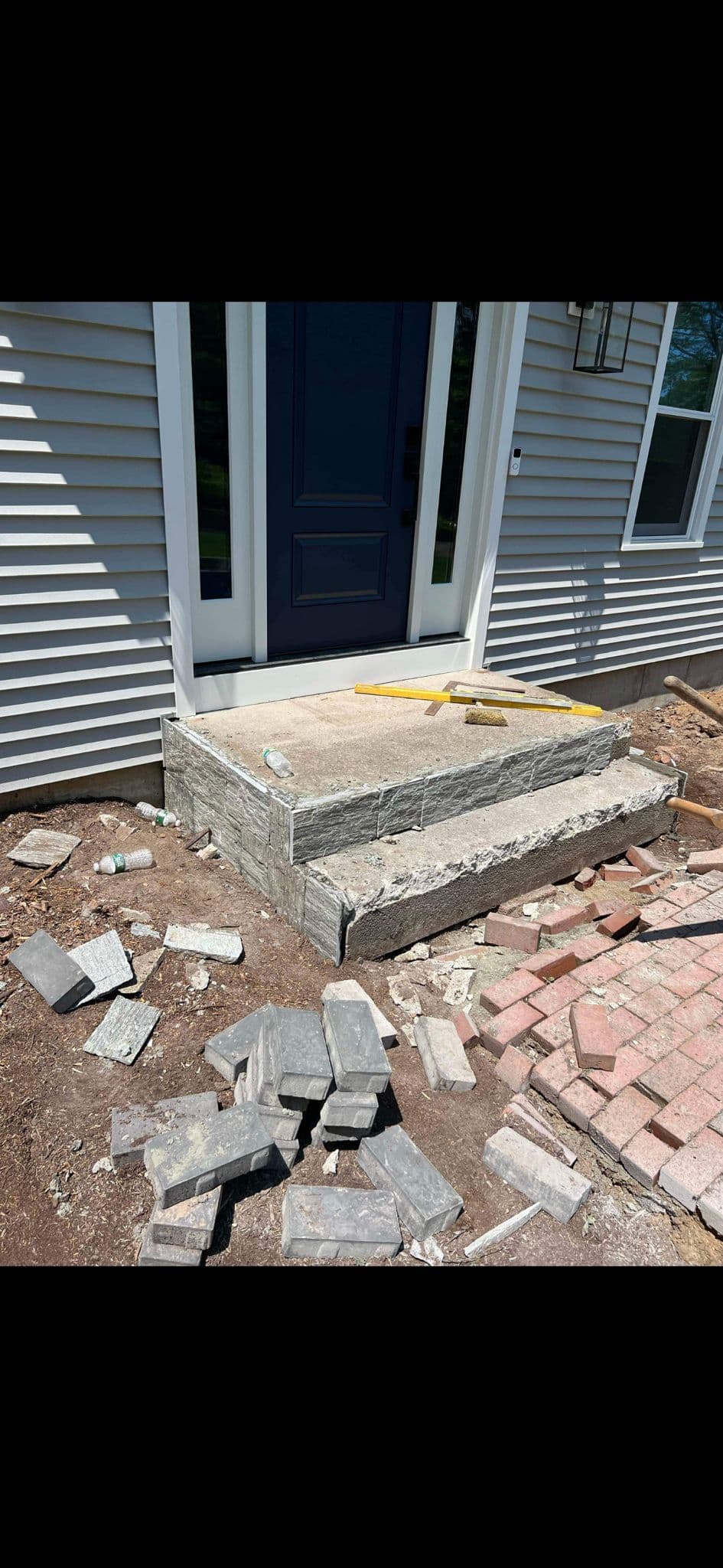 Front Steps Repair before